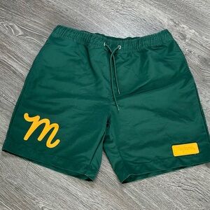Mifland MENS nylon Shorts with Yellow Logo